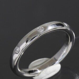 Van Cleef & Arpels 3 P Diamond Ring Wedding Pt950 Protected Ring E1214